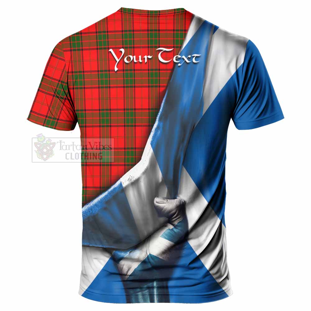 Tartan Vibes Clothing Adair Tartan T-Shirt with Family Crest Scotland Patriotic Style
