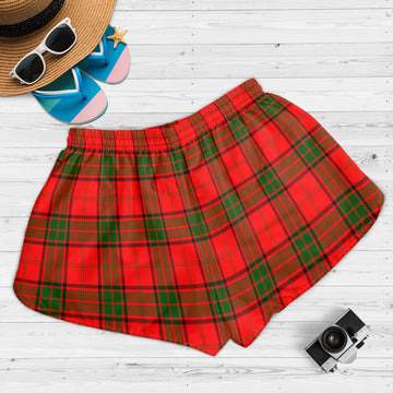 Adair Tartan Womens Shorts with Family Crest