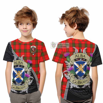 Adair Tartan Family Crest Kid T-Shirt Lion Rampant Royal Thistle Shield Celtic Inspired