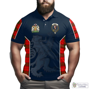 Tartan Vibes Clothing Adair Tartan Men's Polo Shirt with Family Crest and Lion Rampant Vibes Sport Style