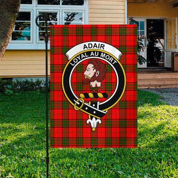 Adair Tartan Garden Flag with Family Crest