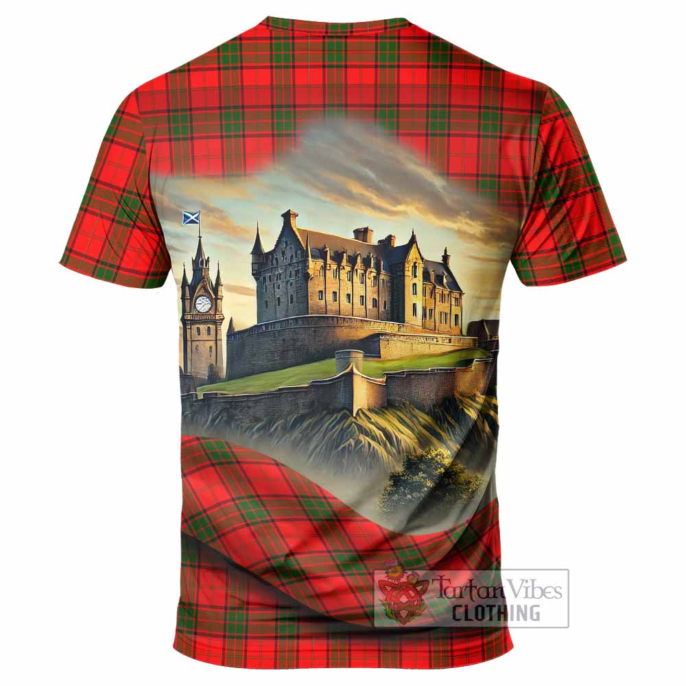 Tartan Vibes Clothing Adair Tartan Family Crest T-Shirt with Scottish Ancient Castle Stype