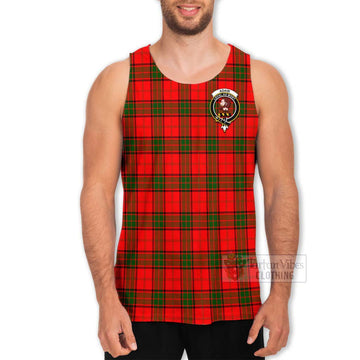 Tartan Vibes Clothing Adair Tartan Men's Tank Top with Family Crest Celtic Skull Style