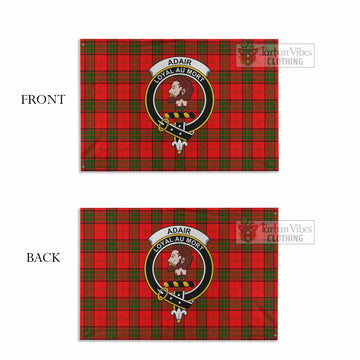 Adair Tartan House Flag with Family Crest