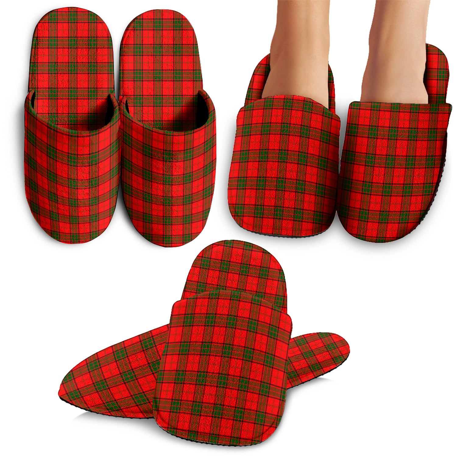 Adair Tartan Home Slippers - Tartanvibesclothing