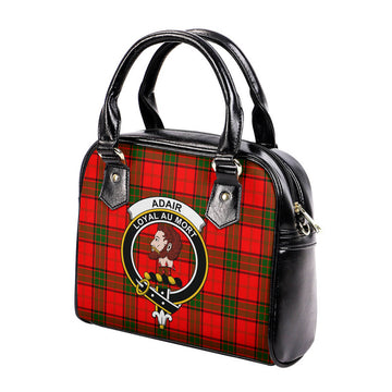 Adair Tartan Shoulder Handbags with Family Crest