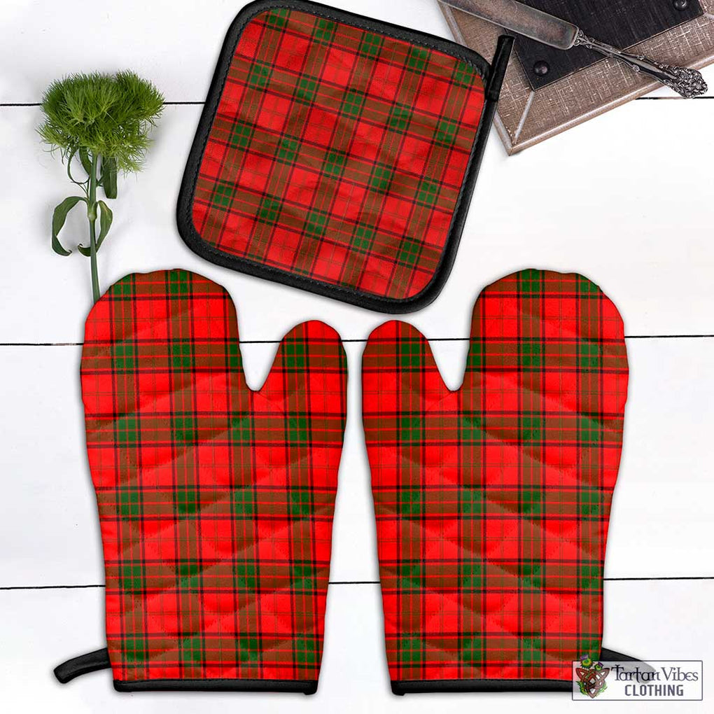 Adair Tartan Combo Oven Mitt & Pot-Holder Combo 1 Oven Mitt & 1 Pot-Holder Black - Tartan Vibes Clothing