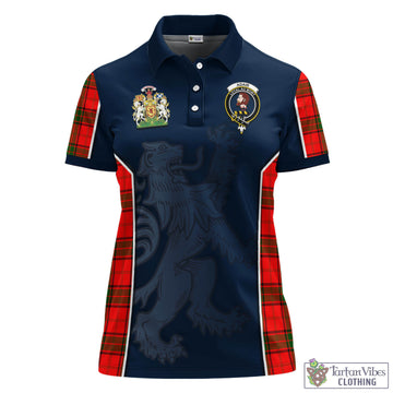 Adair Tartan Women's Polo Shirt with Family Crest and Lion Rampant Vibes Sport Style