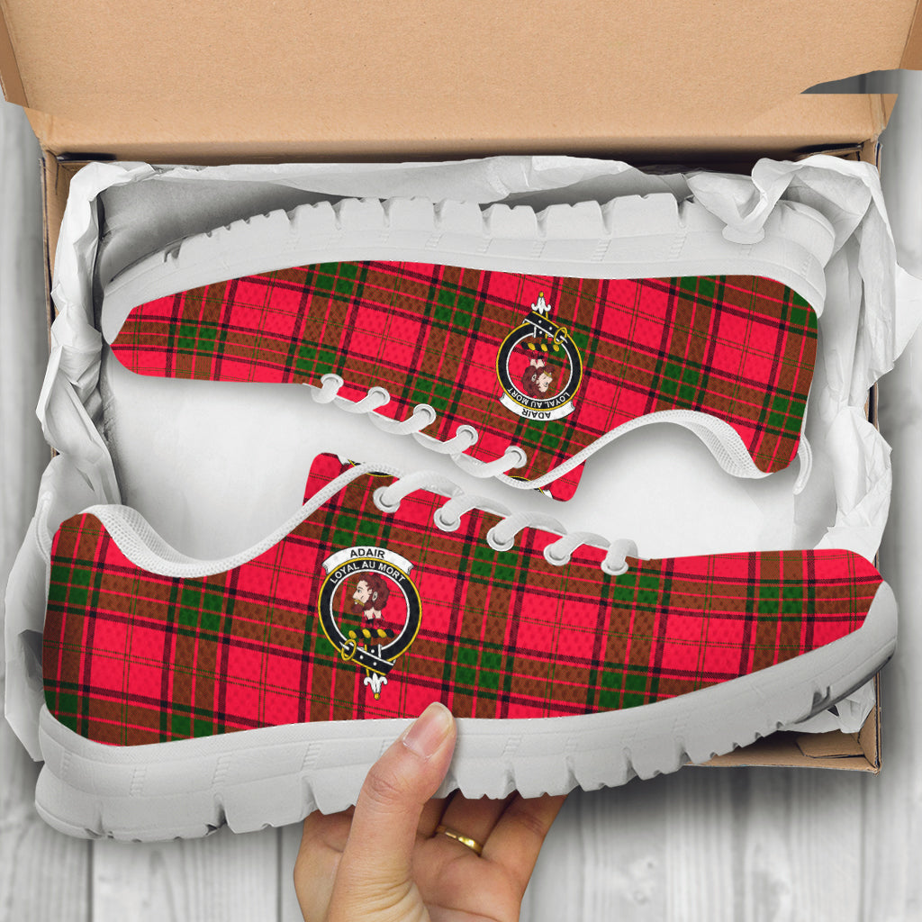 Adair Tartan Sneakers with Family Crest - Tartan Vibes Clothing
