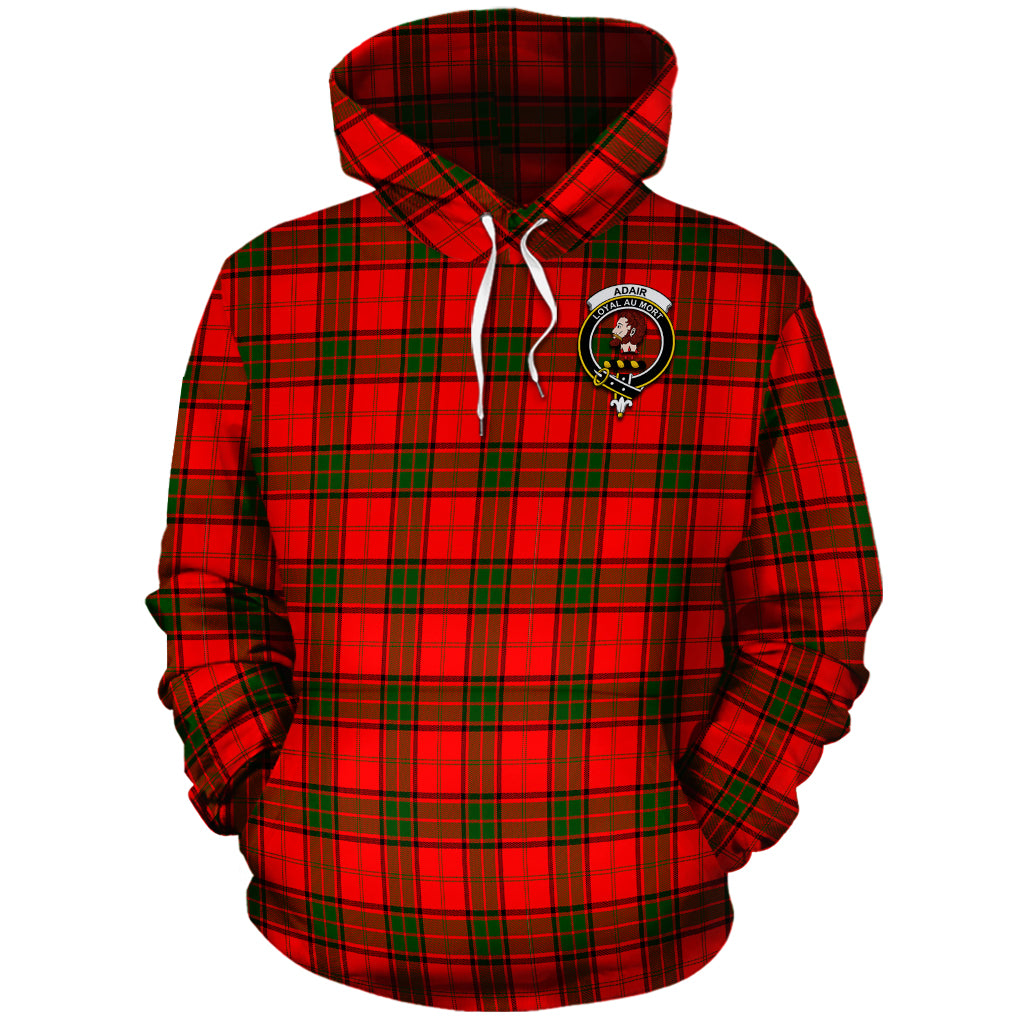 Adair Tartan Hoodie with Family Crest - Tartanvibesclothing