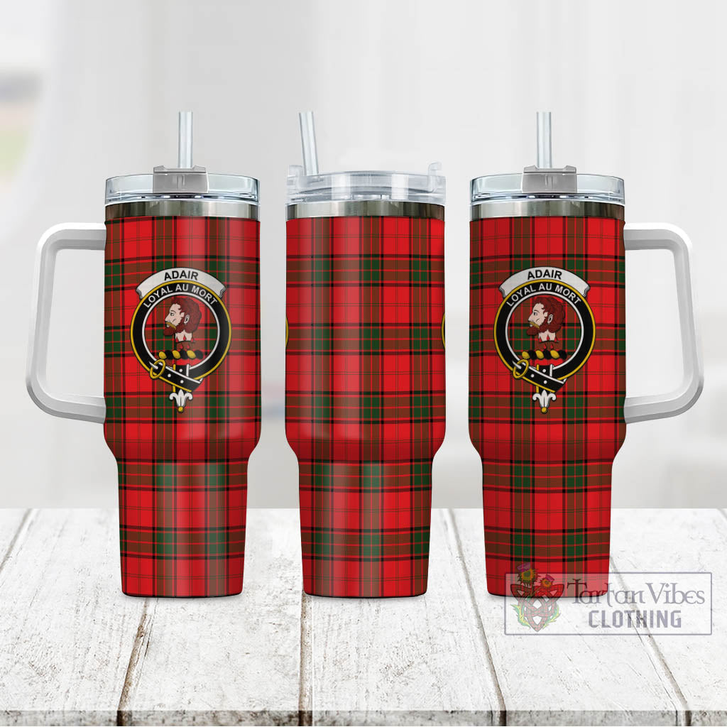 Tartan Vibes Clothing Adair Tartan and Family Crest Tumbler with Handle