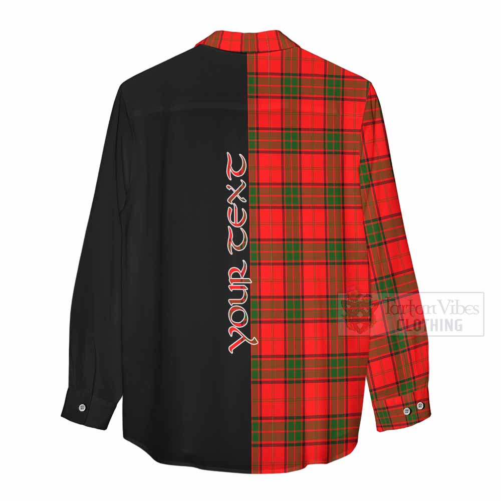Tartan Vibes Clothing Adair Tartan Women's Casual Shirt with Family Crest and Half Of Me Style