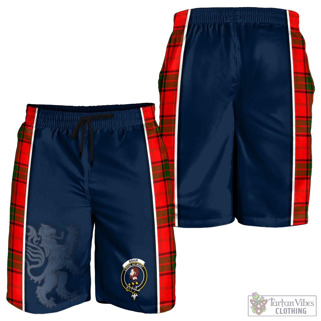 Tartan Vibes Clothing Adair Tartan Men's Shorts with Family Crest and Lion Rampant Vibes Sport Style