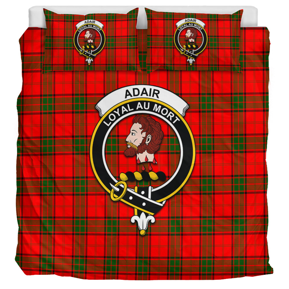 Adair Tartan Bedding Set with Family Crest UK Bedding Set UK Super King 104*94 inch - Tartan Vibes Clothing