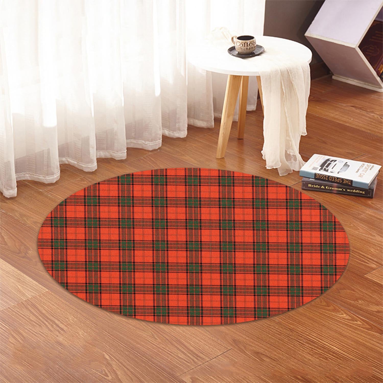 Adair Tartan Round Rug - Tartanvibesclothing