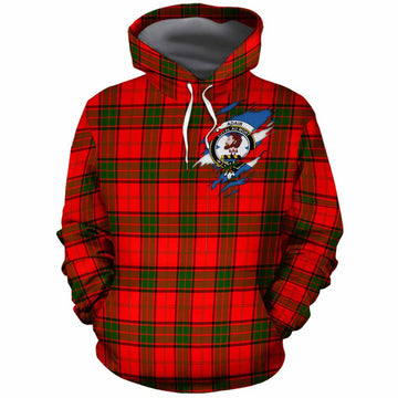 Adair Clan Crest In Me Tartan Cotton Hoodie Scotland Flag Style