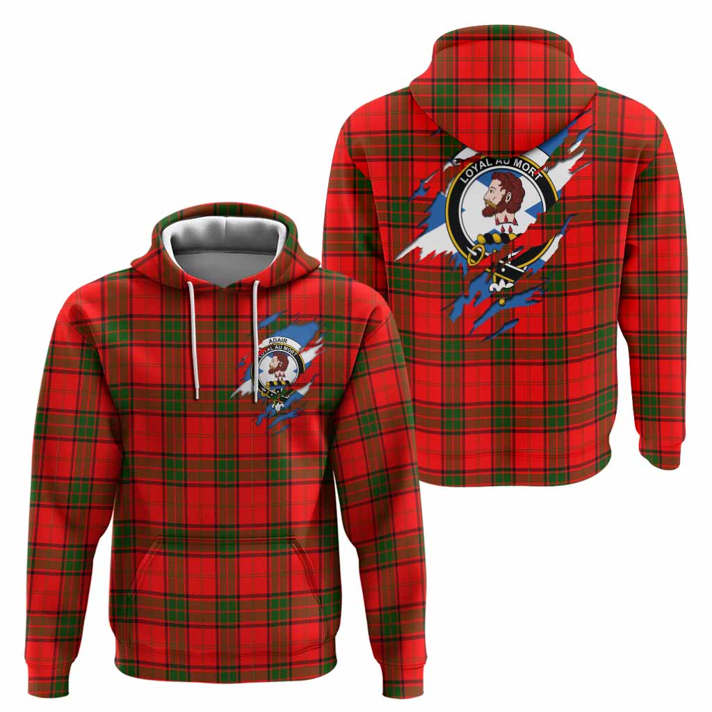 Adair Clan Crest In Me Tartan Hoodie Scotland Flag Style