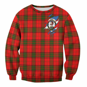 Adair Clan Crest In Me Tartan Sweatshirt Scotland Flag Style