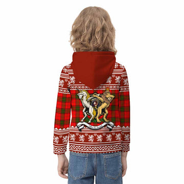 Adair Clan Tartan Crest Christmas Kid Hoodie Coat of Arms Funny Style - Tartan Vibes Clothing