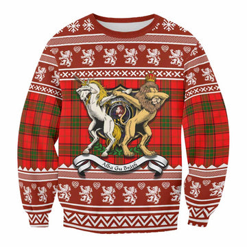 Adair Clan Tartan Crest Christmas Sweatshirt Coat of Arms Funny Style
