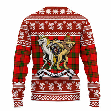 Adair Clan Tartan Crest Christmas Ugly Sweater Coat of Arms Funny Style - Tartan Vibes Clothing