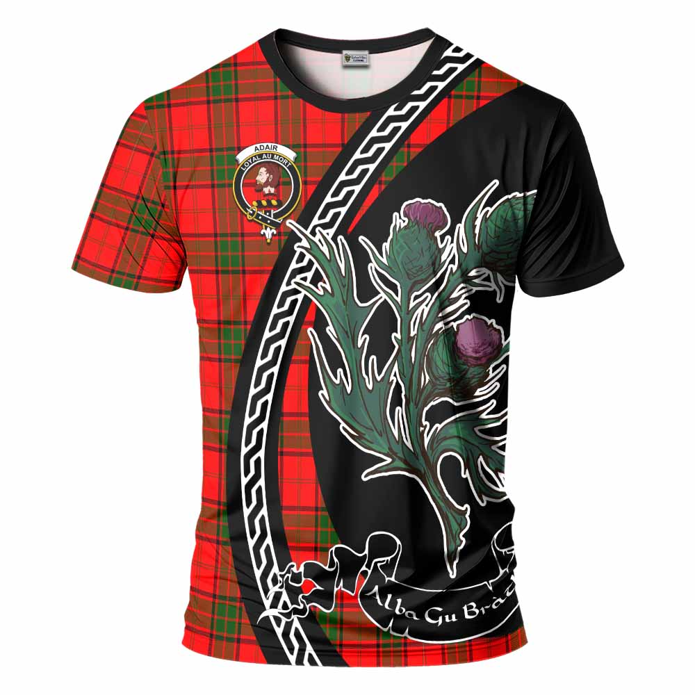 Adair Family Crest Tartan T-Shirt Alba Thistle Inspired - Tartan Vibes Clothing