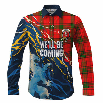 Adair Scotland Tartan Long Sleeve Button Shirts WC2026 Football - We'll Be Coming