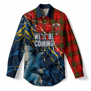Adair Scotland Tartan Women Casual Shirt WC2026 Football - We'll Be Coming