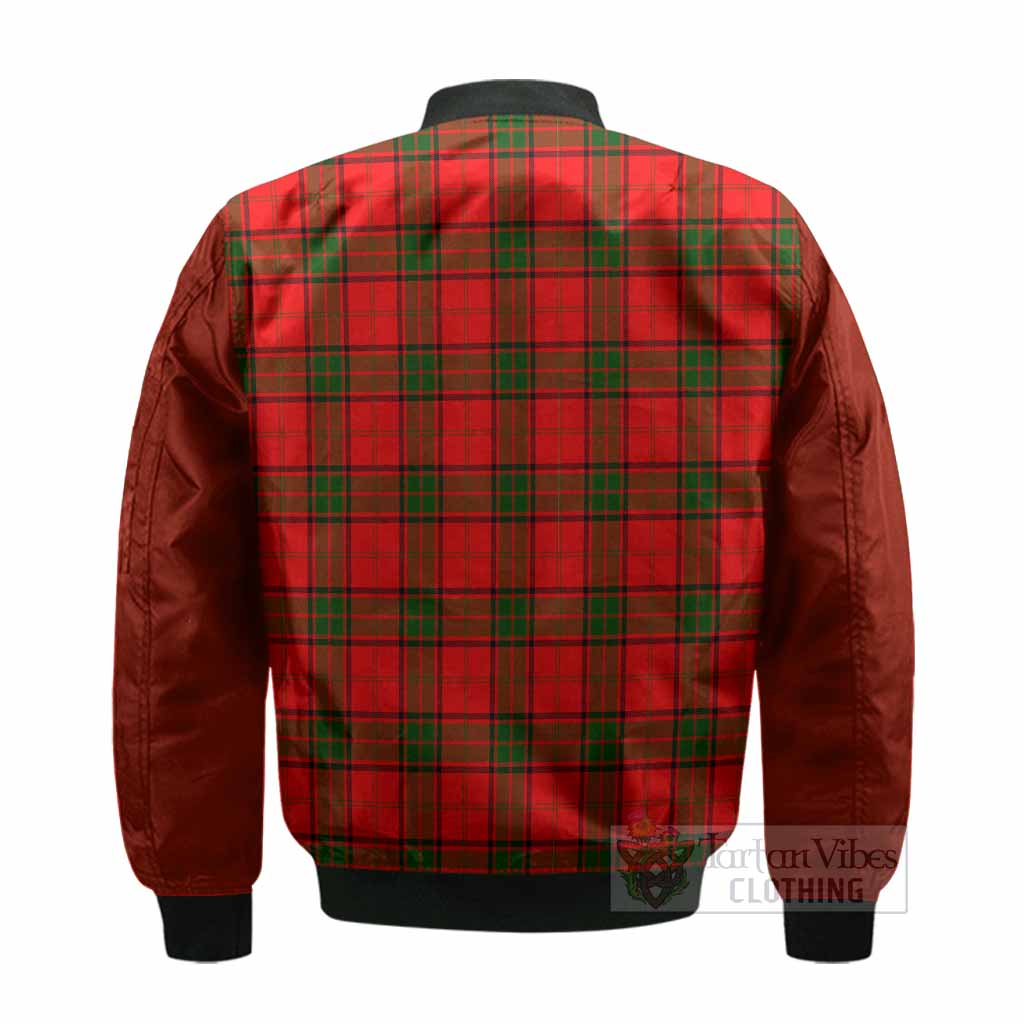 Adair Tartan Accent Bomber Jacket with Family Crest