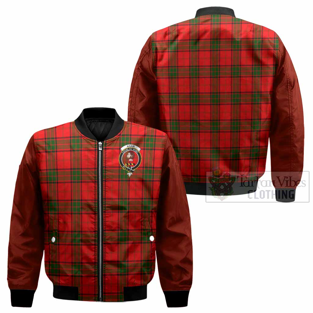 Adair Tartan Accent Bomber Jacket with Family Crest