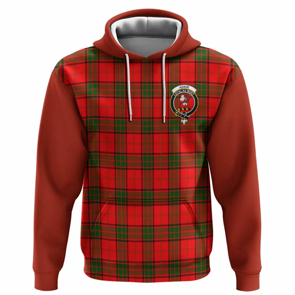 Adair Tartan Accent Hoodie with Family Crest