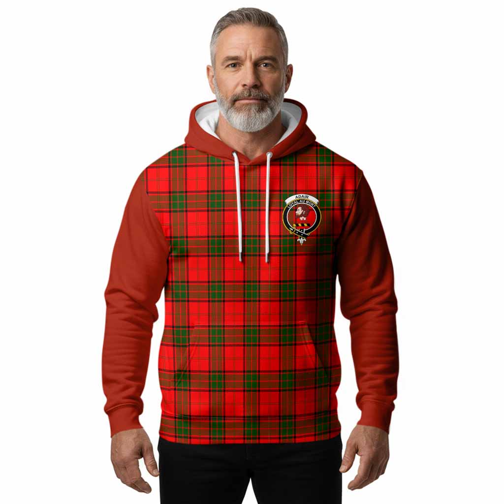 Adair Tartan Accent Hoodie with Family Crest