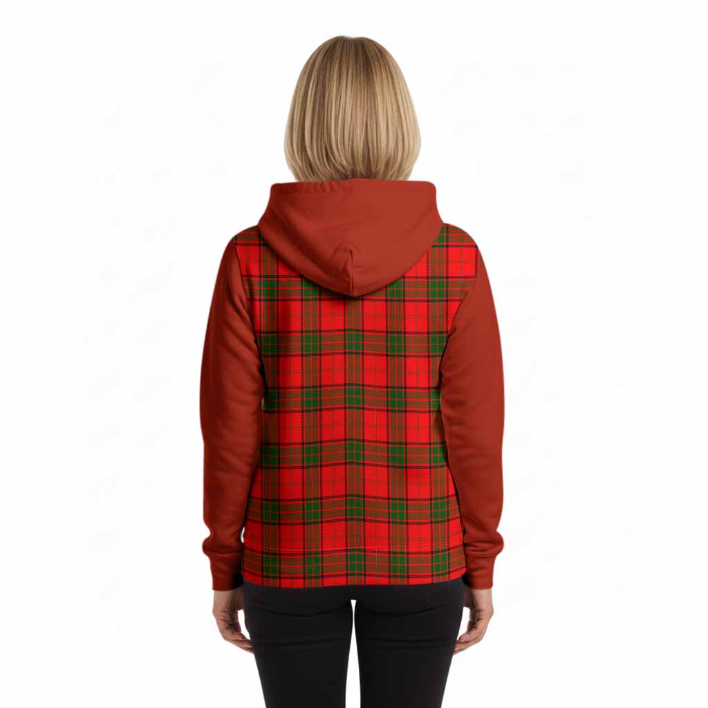 Adair Tartan Accent Hoodie with Family Crest