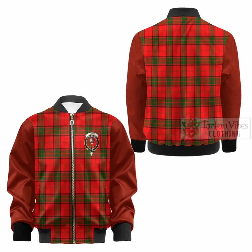 Adair Tartan Accent Kid Bomber Jacket with Family Crest