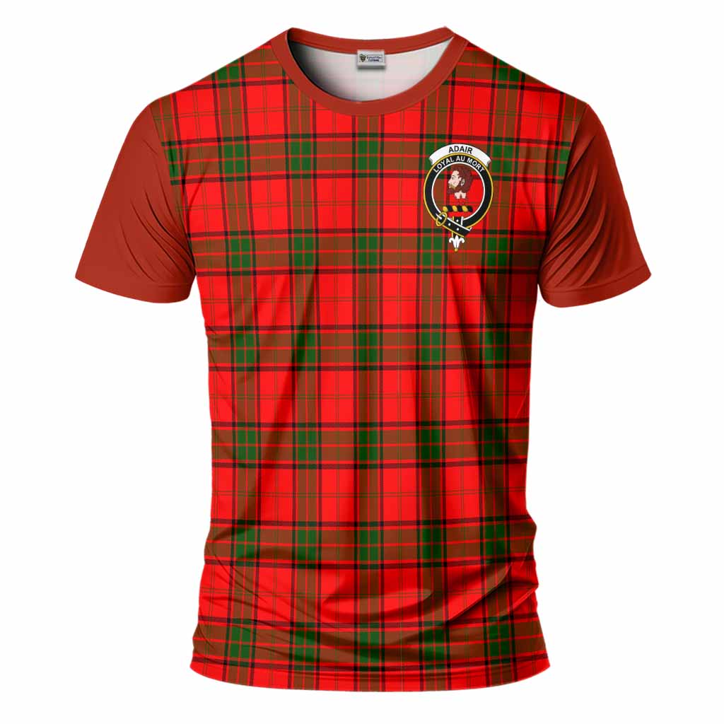 Adair Tartan Accent T-Shirt with Family Crest