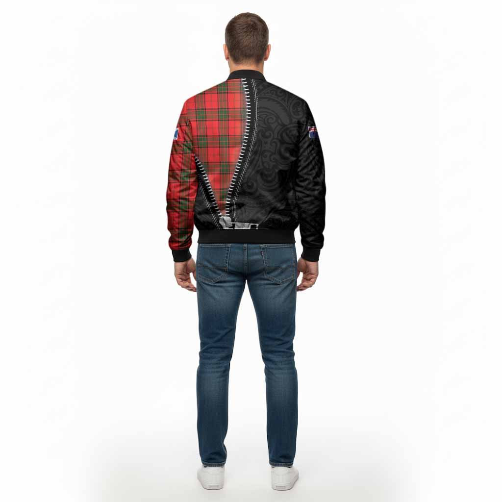 Adair Tartan Bomber Jacket New Zealand Pattern Unique Zipper Stylized