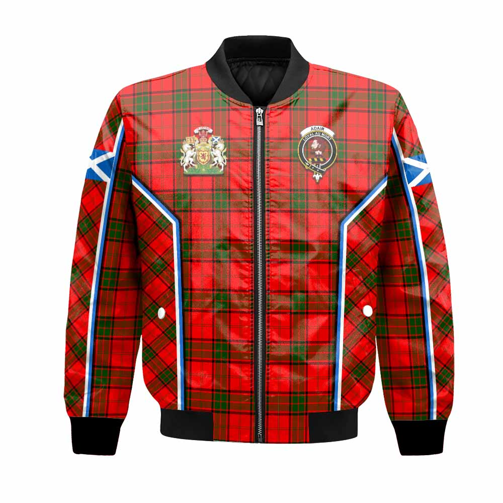Adair Tartan Crest Bomber Jacket Scotland Coat of Arm Flag Style - Tartan Vibes Clothing