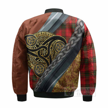 Adair Tartan Crest Bomber Jacket Scottish Triskele Celtic