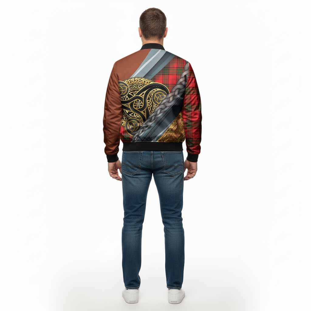 Adair Tartan Crest Bomber Jacket Scottish Triskele Celtic