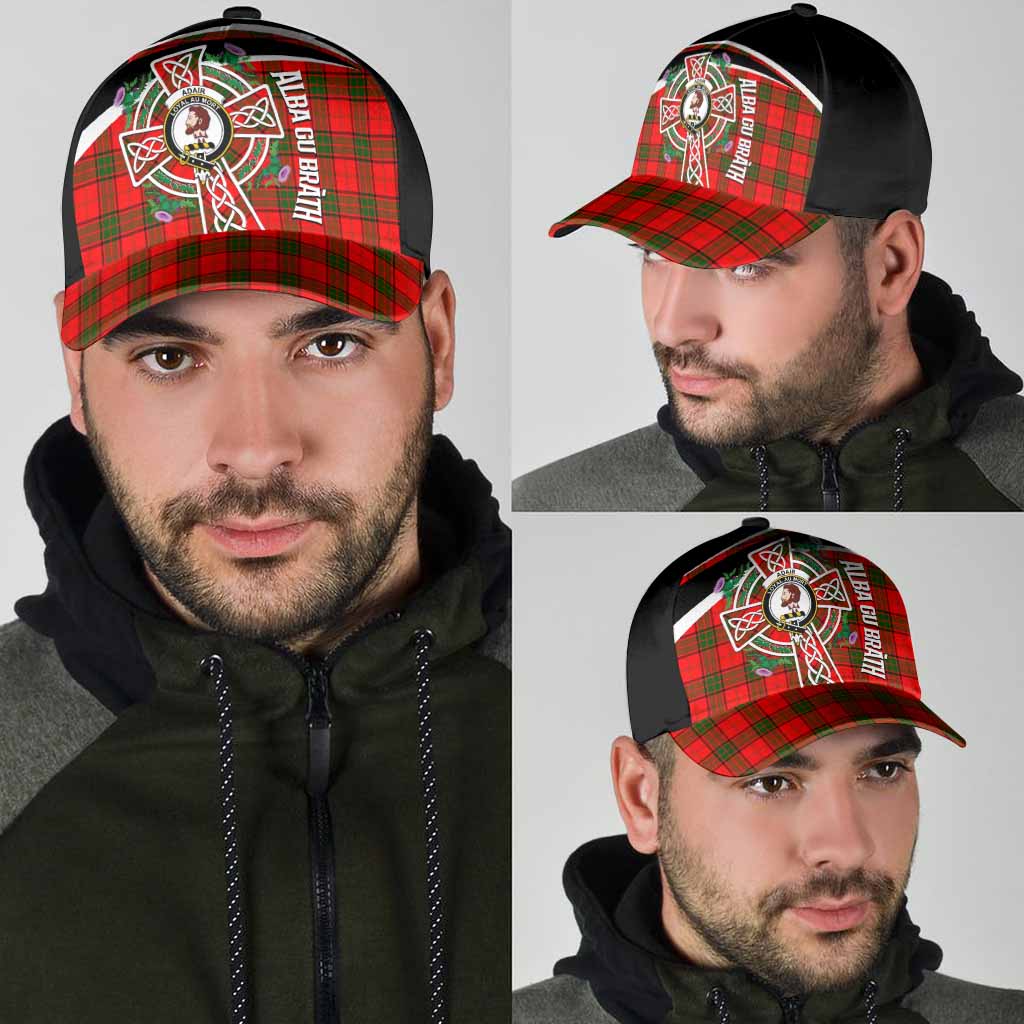 Adair Tartan Crest Classic Cap Scottish Thistle Celtic Cross Alba Gu Brath