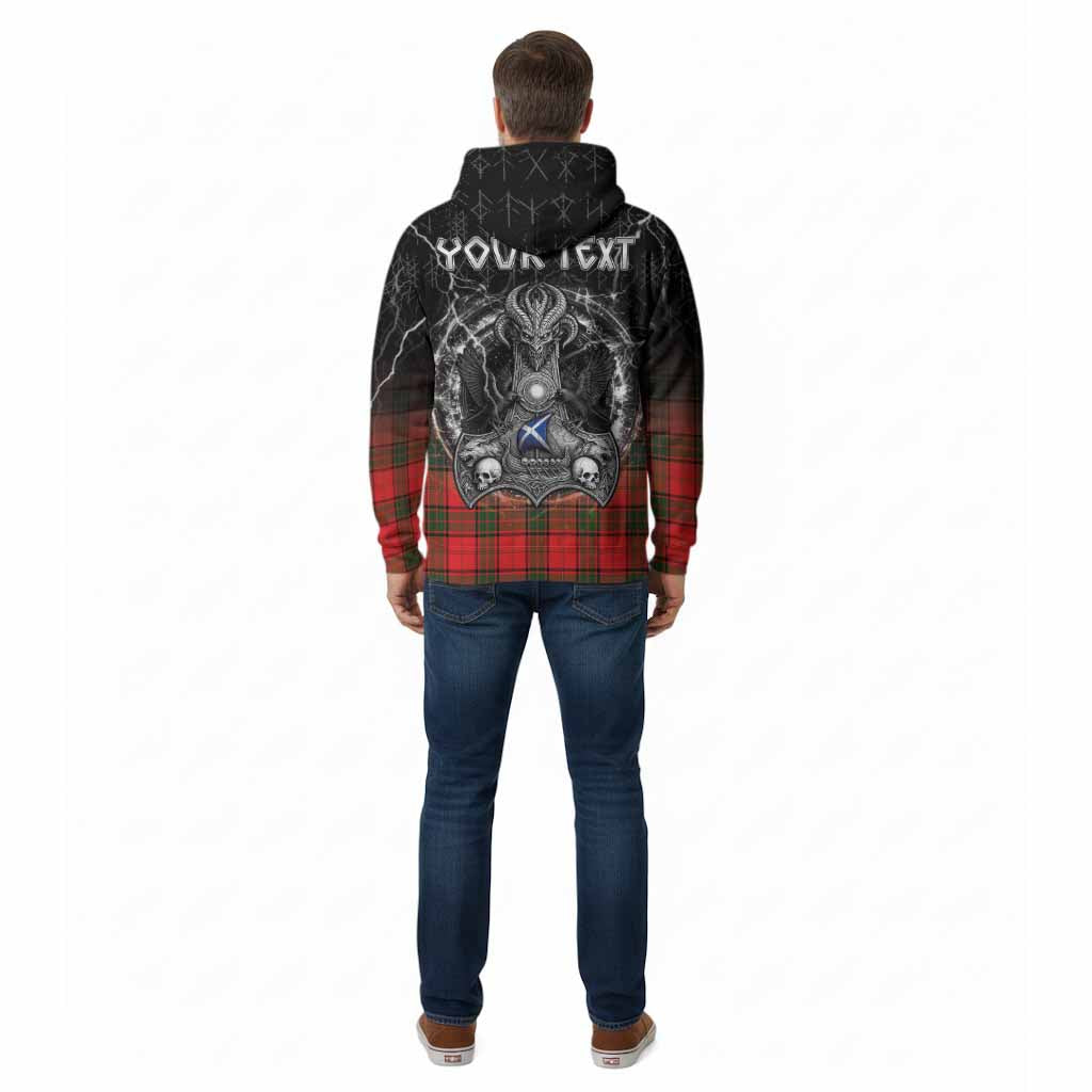 Adair Tartan Crest Cotton Hoodie Celtic Odin's Raven Legacy