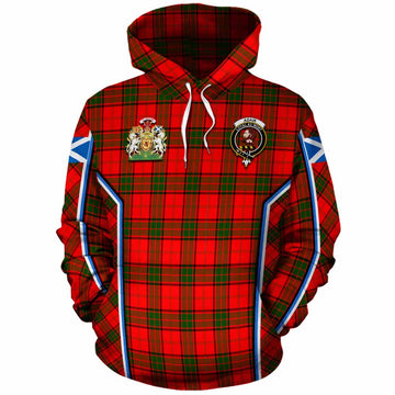 Adair Tartan Crest Cotton Hoodie Scotland Coat of Arm Flag Style - Tartan Vibes Clothing