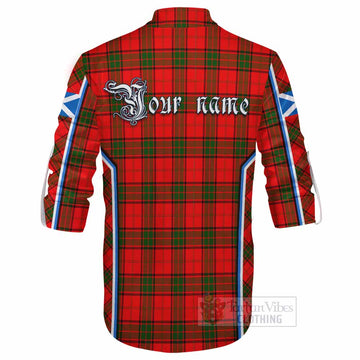 Adair Tartan Crest Ghillie Kilt Shirt Scotland Coat of Arm Flag Style