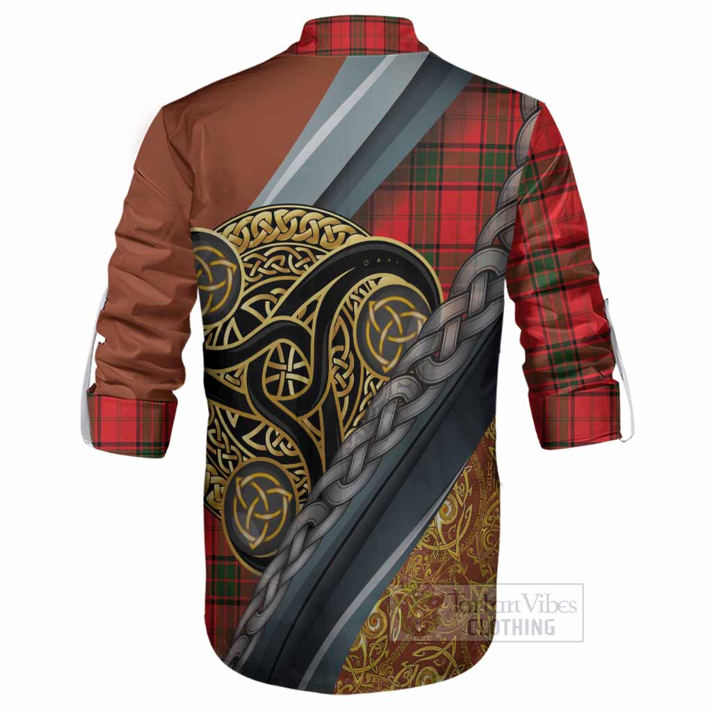 Adair Tartan Crest Ghillie Shirt Scottish Triskele Celtic