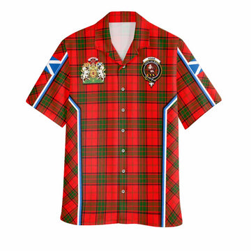 Adair Tartan Crest Hawaiian Shirt Scotland Coat of Arm Flag Style - Tartan Vibes Clothing