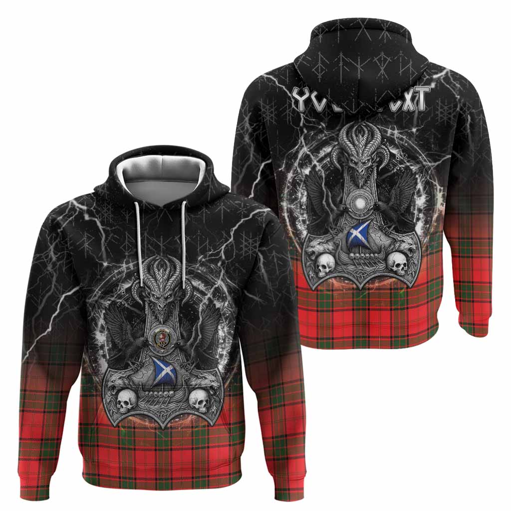 Adair Tartan Crest Hoodie Celtic Odin's Raven Legacy