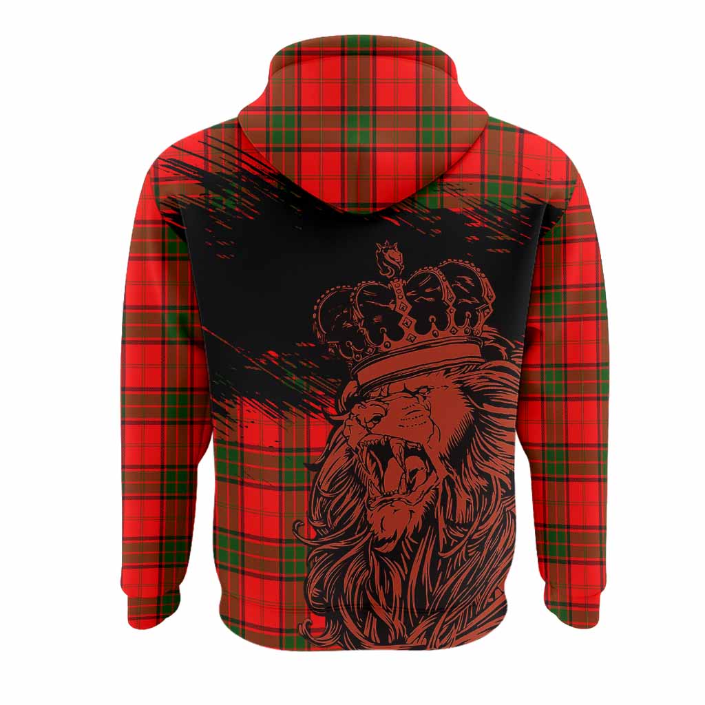 Adair Tartan Crest Hoodie Crowned Lion Heritage Style