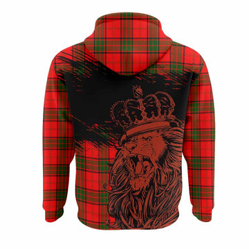 Adair Tartan Crest Hoodie Crowned Lion Heritage Style