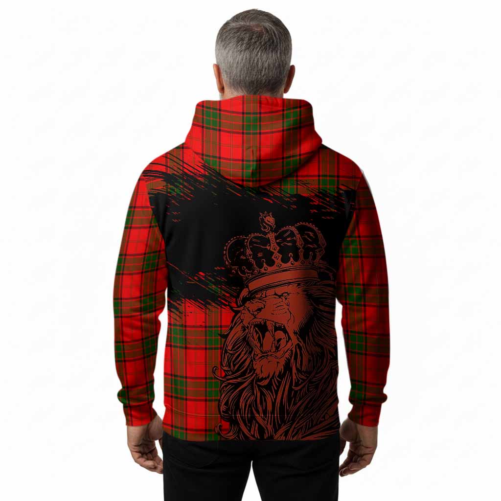 Adair Tartan Crest Hoodie Crowned Lion Heritage Style