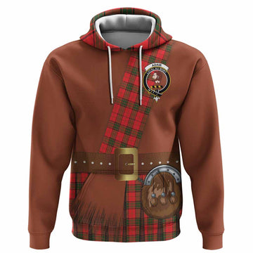 Adair Tartan Crest Hoodie Kilt Costume Style